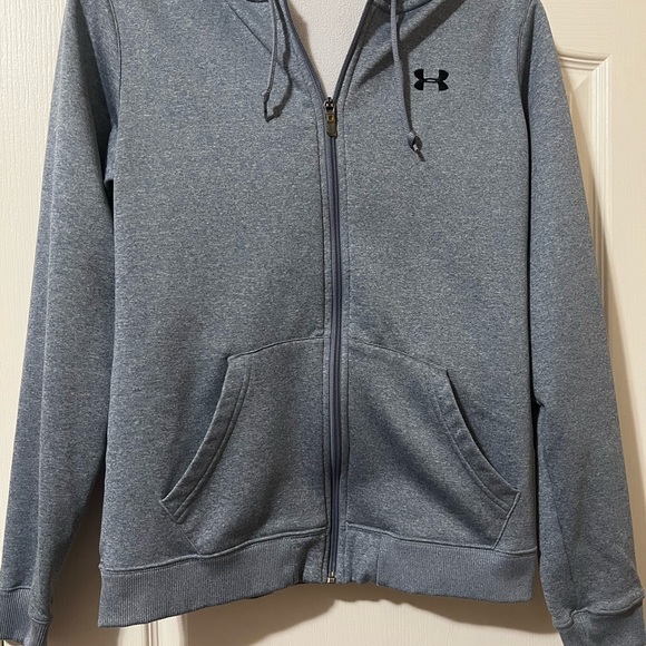 Under Armour Women’s size medium zip-up hooded jacket. - Picture 1 of 9